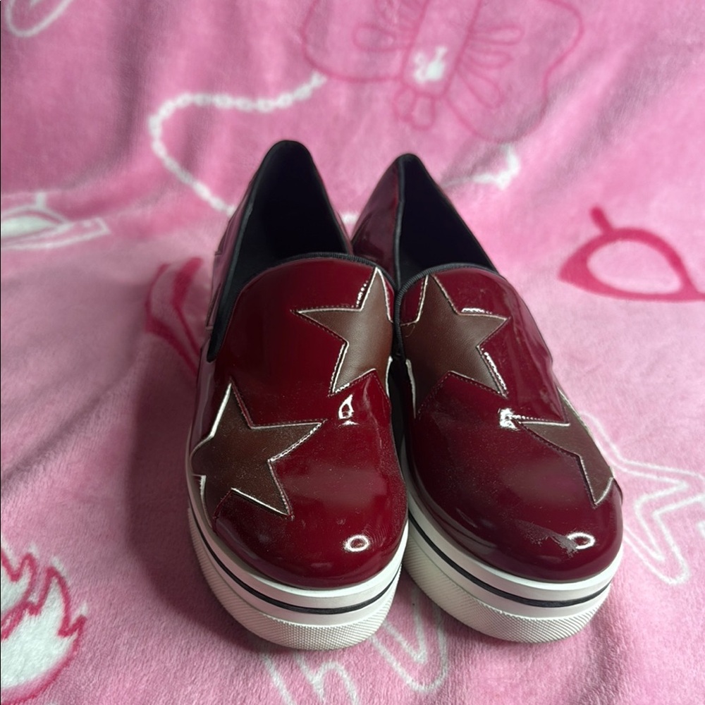 Stella McCartney Red and Brown Casual Sneakers
